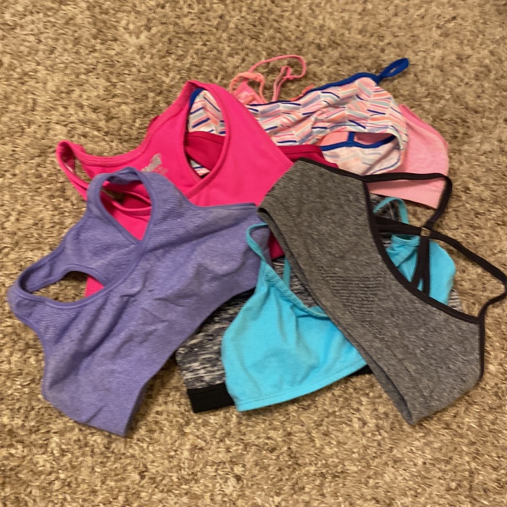 GIRLS SIZE MEDIUM BRAS! NWOT